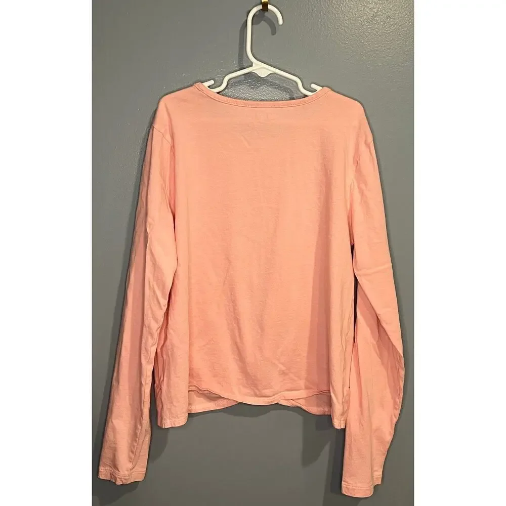 EUC Crewcuts Girl's Twist Shirt in Pink